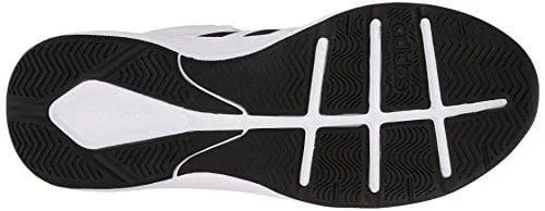 adidas NEO Men's Cloudfoam Ilation Mid Basketball Shoe,White/Black/Metallic Silver,10 M US