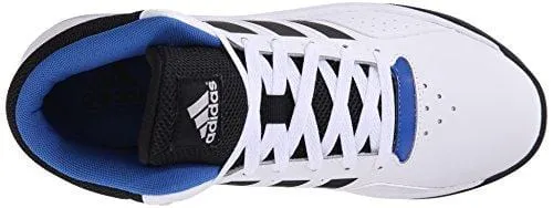 adidas NEO Men's Cloudfoam Ilation Mid Basketball Shoe,White/Black/Metallic Silver,10 M US
