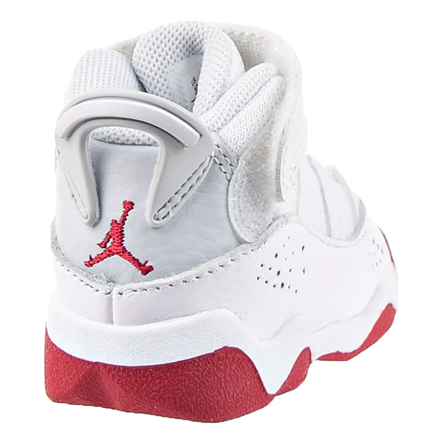 Air Jordan 6 Rings (TD) Toddler's Shoes White-Mystic Hibiscus-Pure Platinum