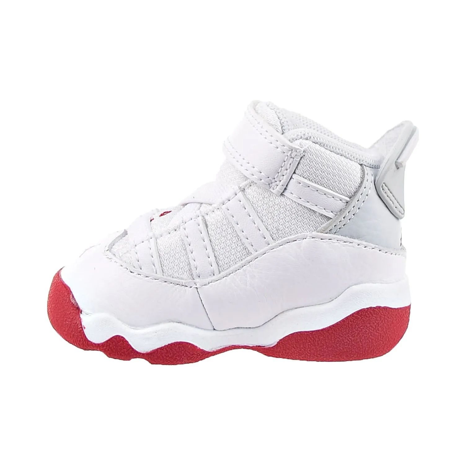Air Jordan 6 Rings (TD) Toddler's Shoes White-Mystic Hibiscus-Pure Platinum