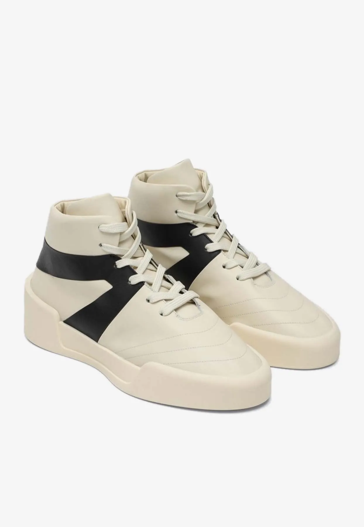 Basketball Leather High-Top Sneakers