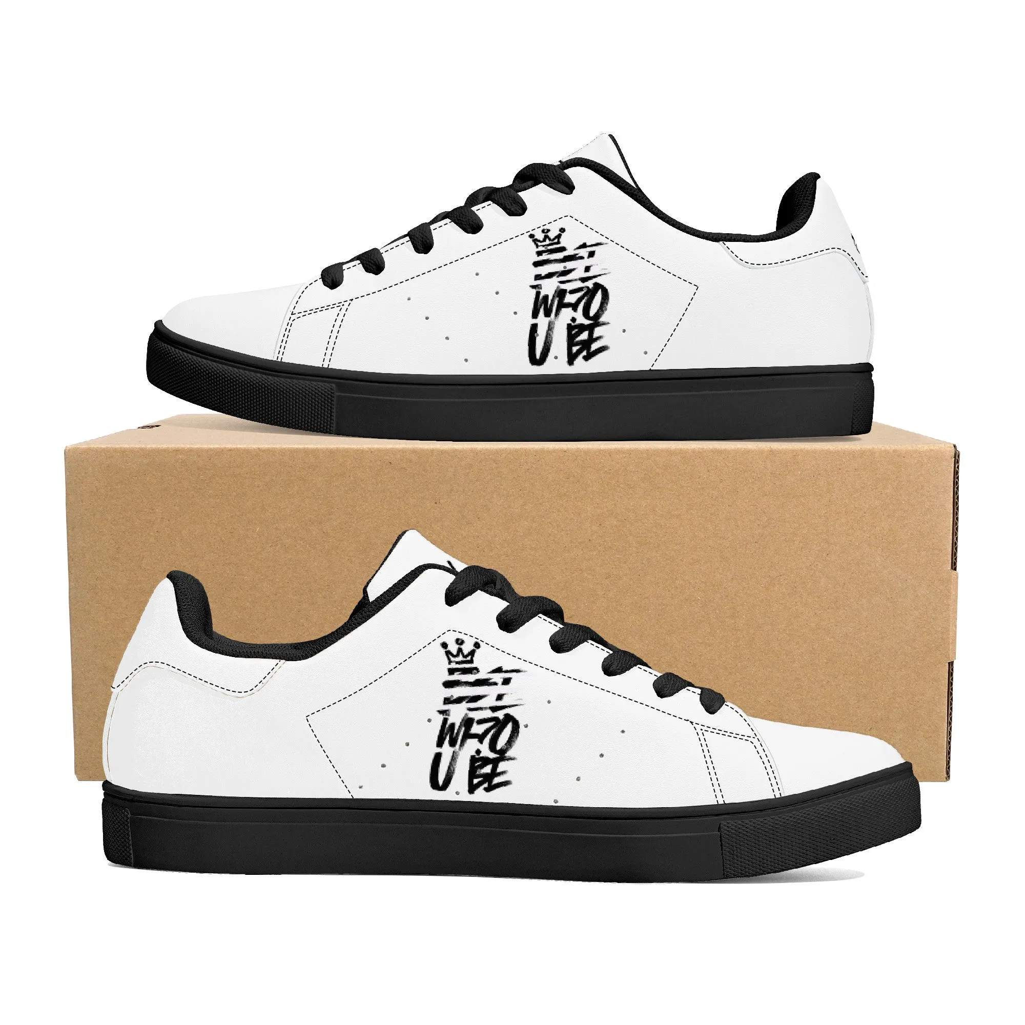 Bee Who U Be D27 Low-Top Sneakers - Black/White