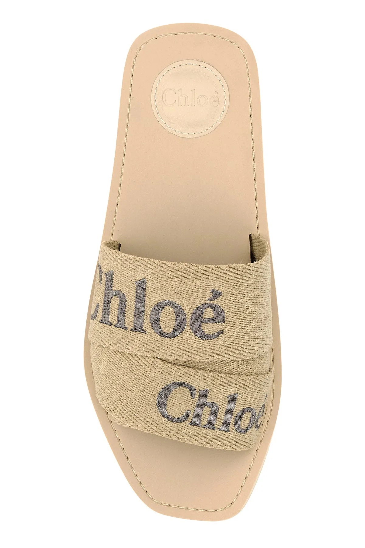 Cappuccino canvas Woody slippers