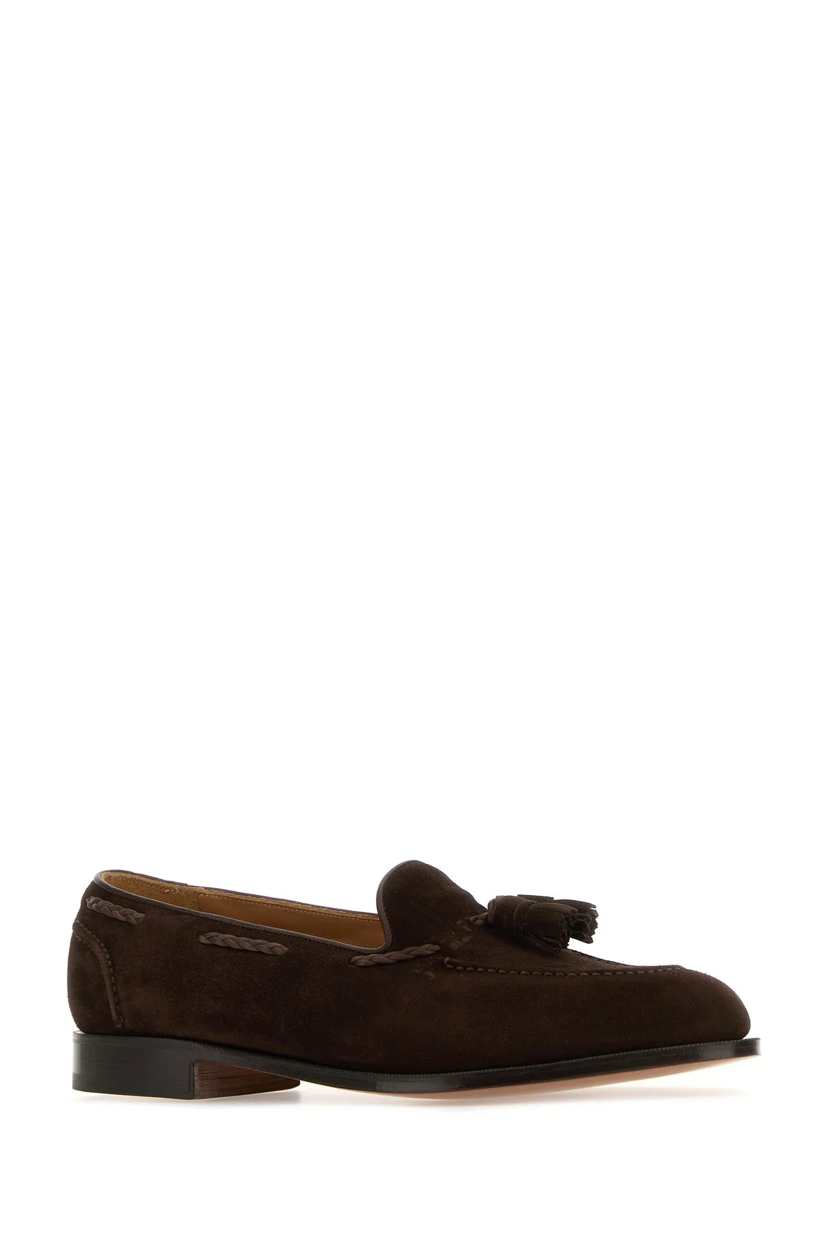 Chocolate suede Belgravia loafers