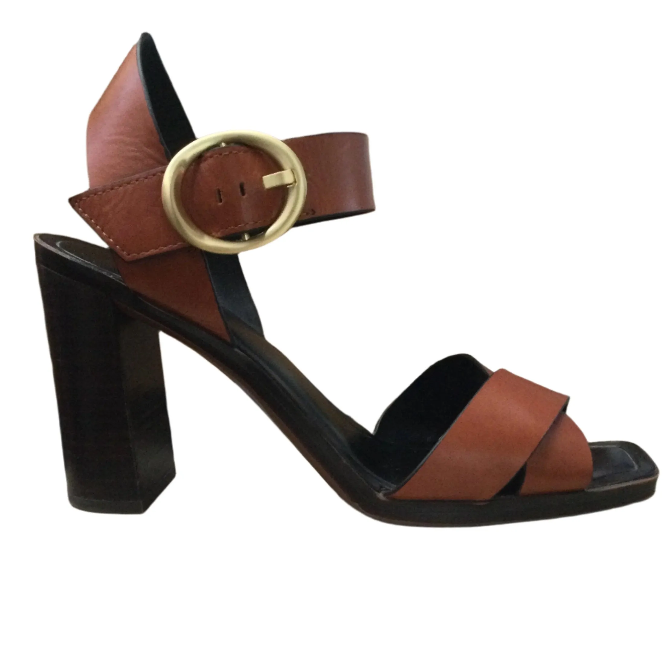 FRANCO SARTO WOMENS MARTA, STRAPPY LEATHER SANDALS-SIZE 39