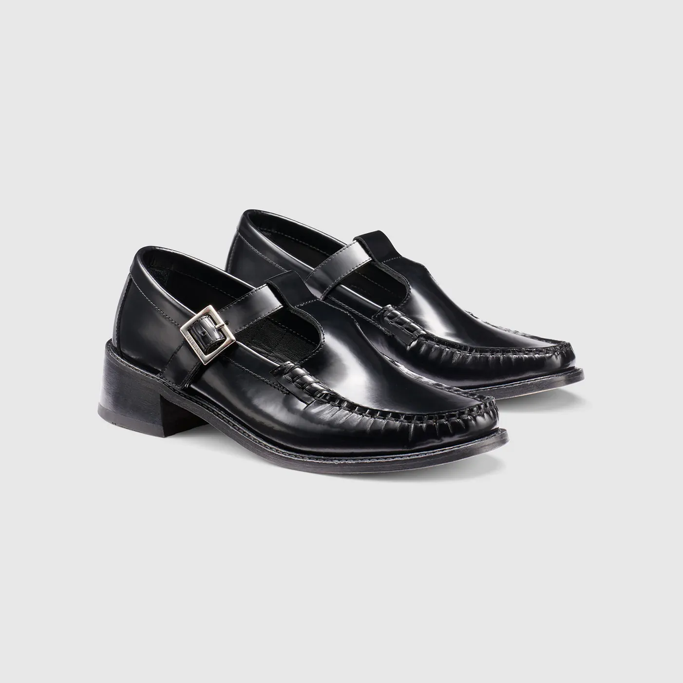 G.H. Bass Women's Mary Jane Heel Loafer in Black