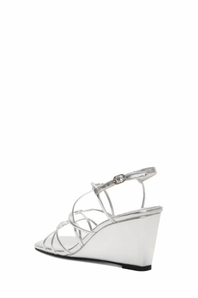 Jeffrey Campbell  Women's Socialz Silver Metallic/Pu M