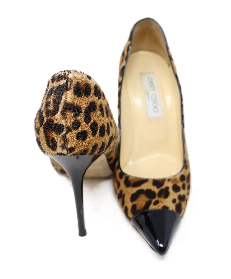 Jimmy Choo Leopard Print Heels sz 7.5