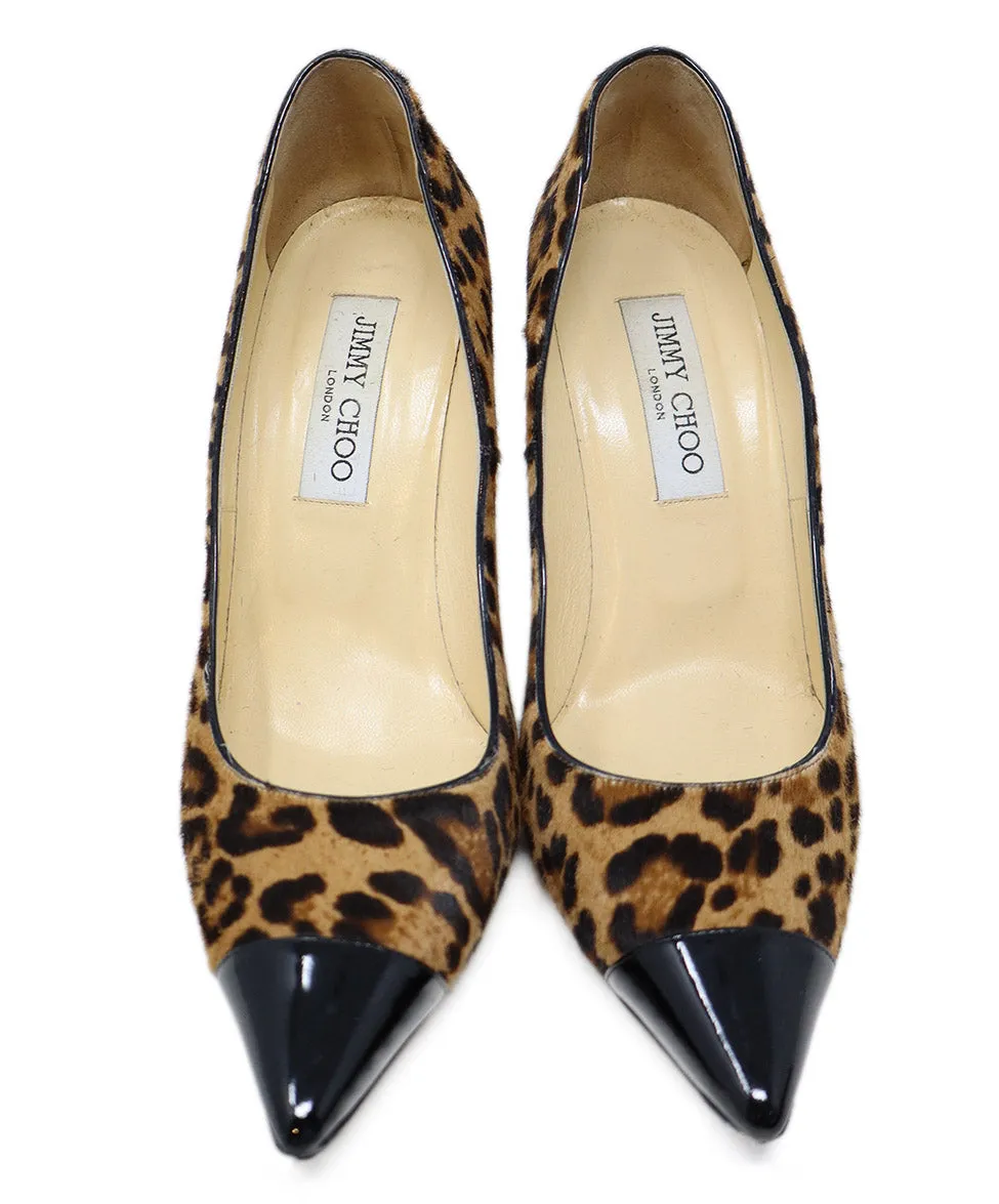 Jimmy Choo Leopard Print Heels sz 7.5
