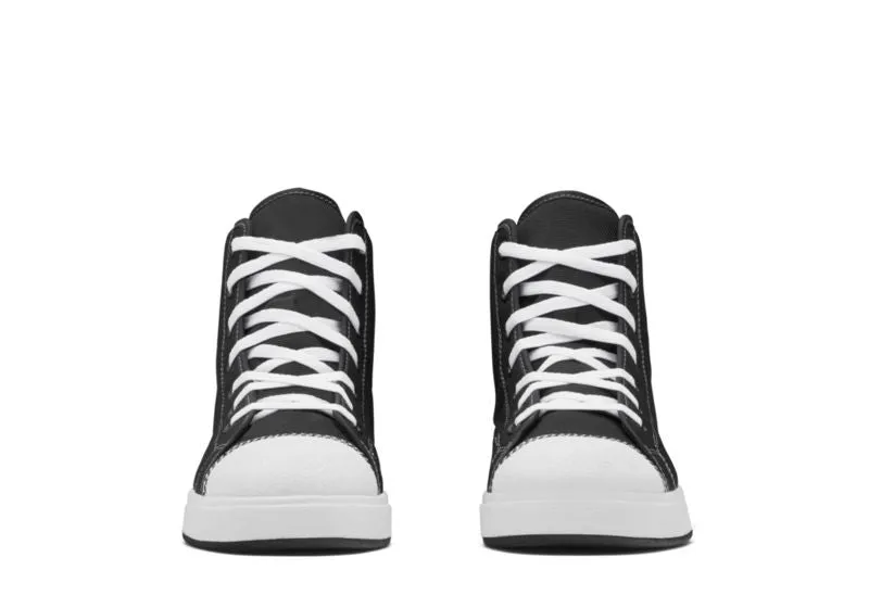 JOHN BULL PYTHON Black with White sole nylon canvas lace up Boot