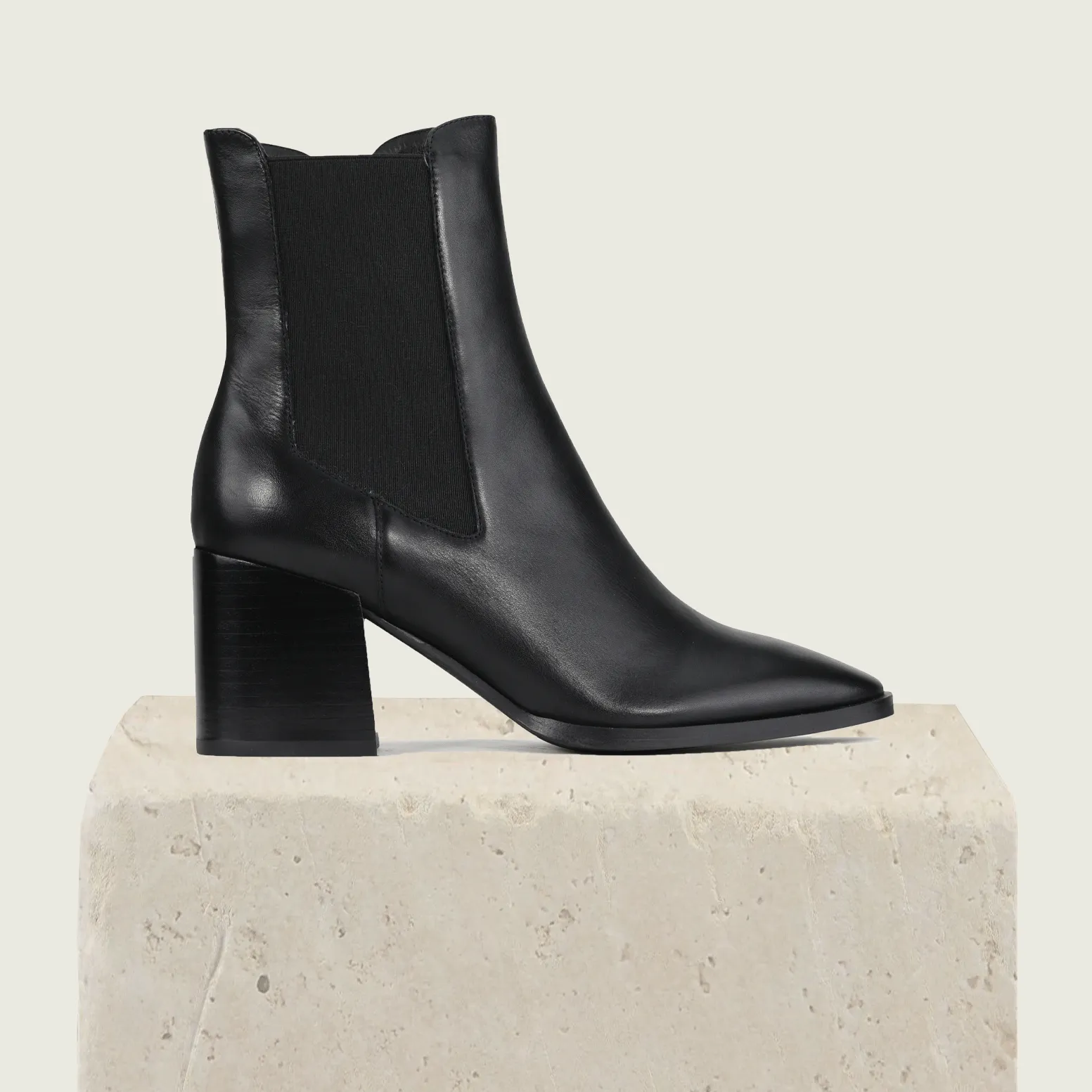 KEO LEATHER HEEL MID BOOTS