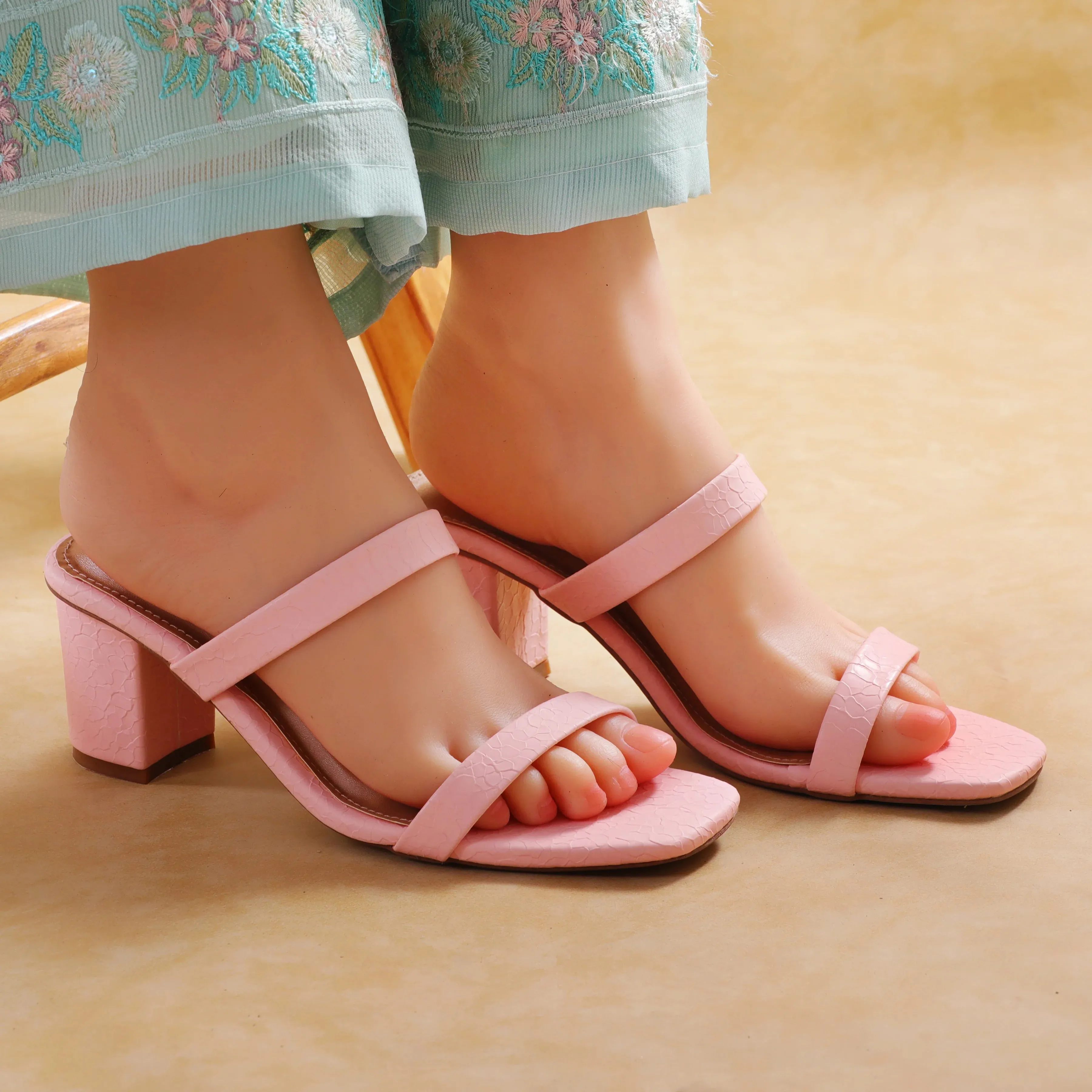 Leela Pink women heels
