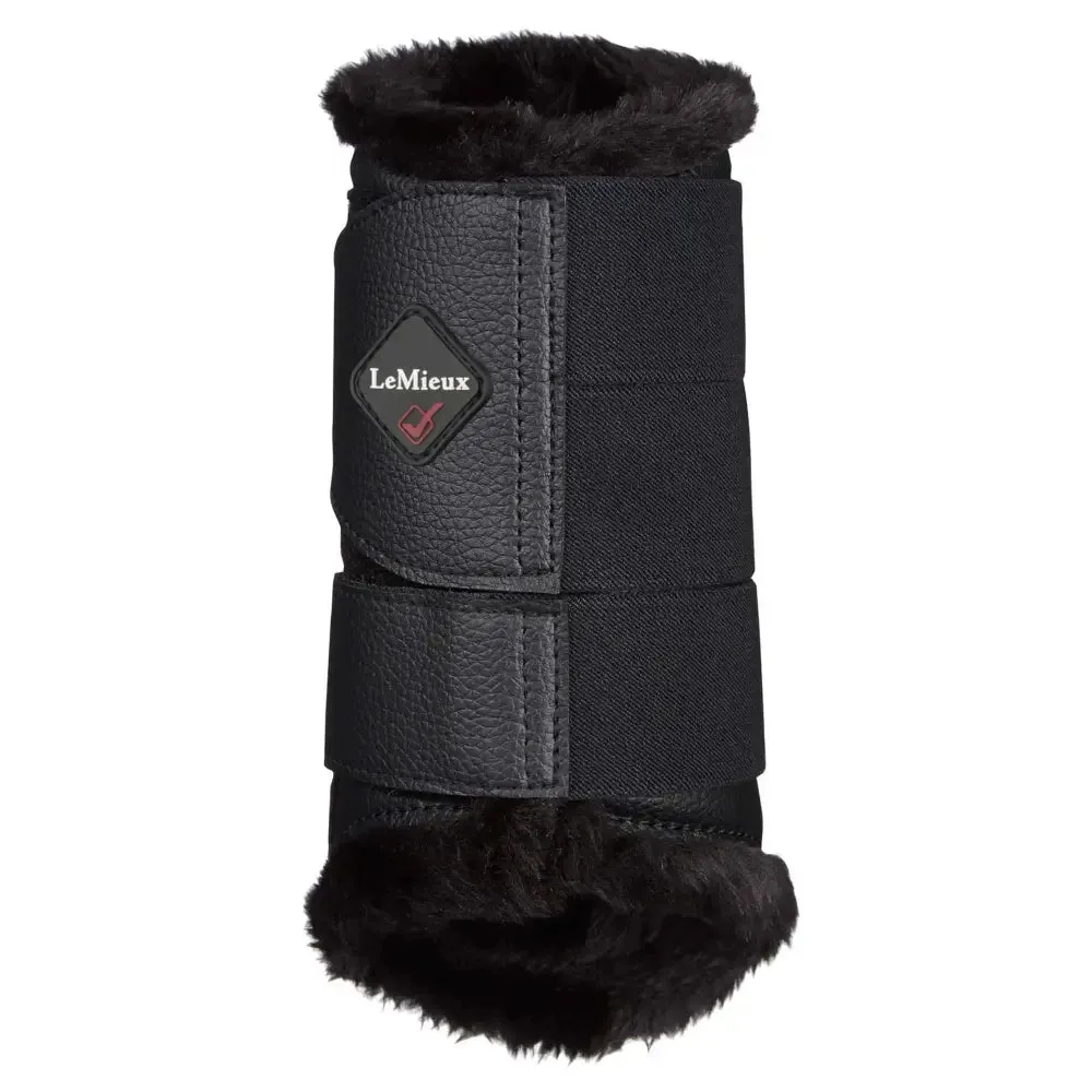 LeMieux Fleece Lined Brushing Boots Black