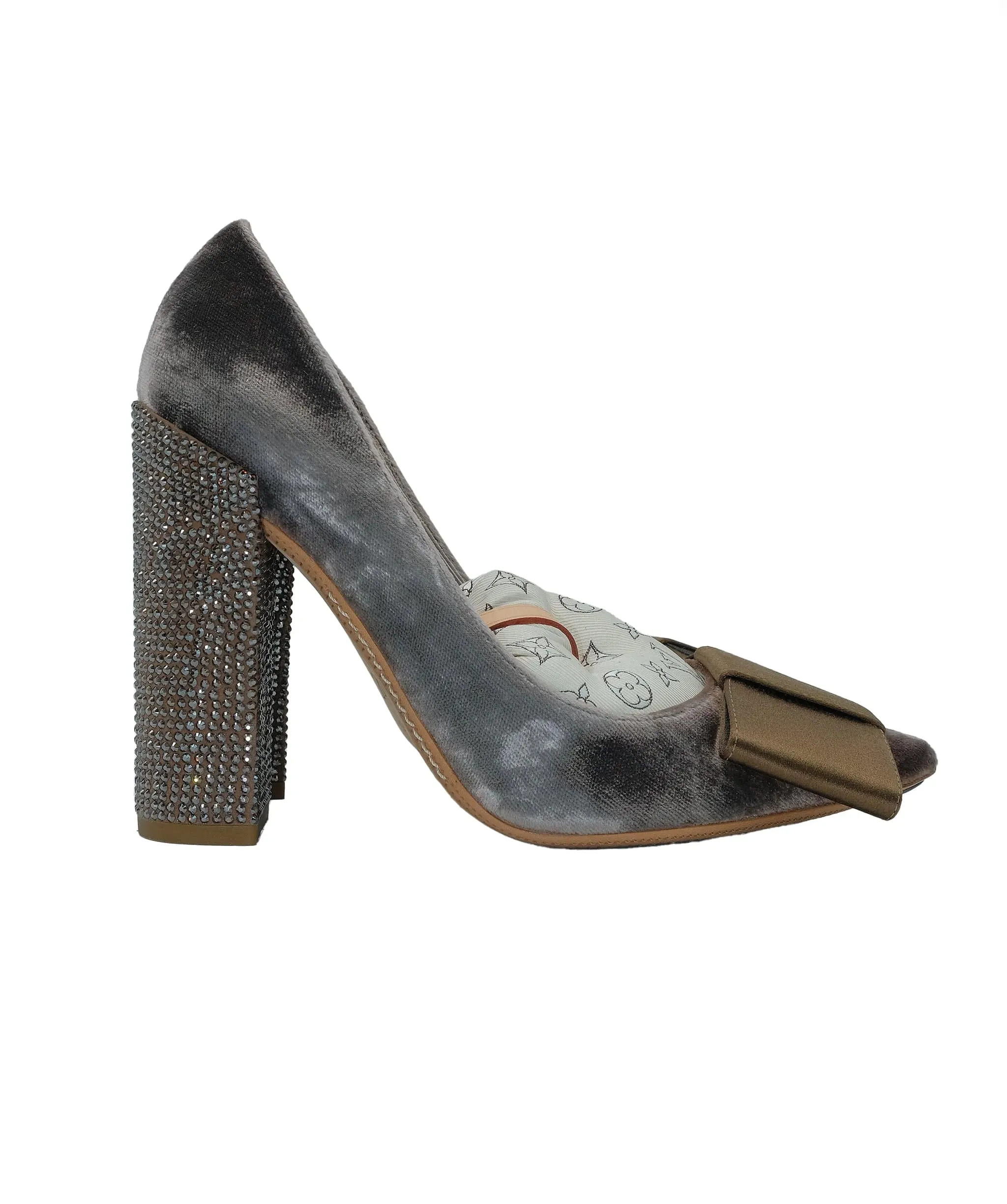 Louis Vuitton Velvet Heels RJC2764