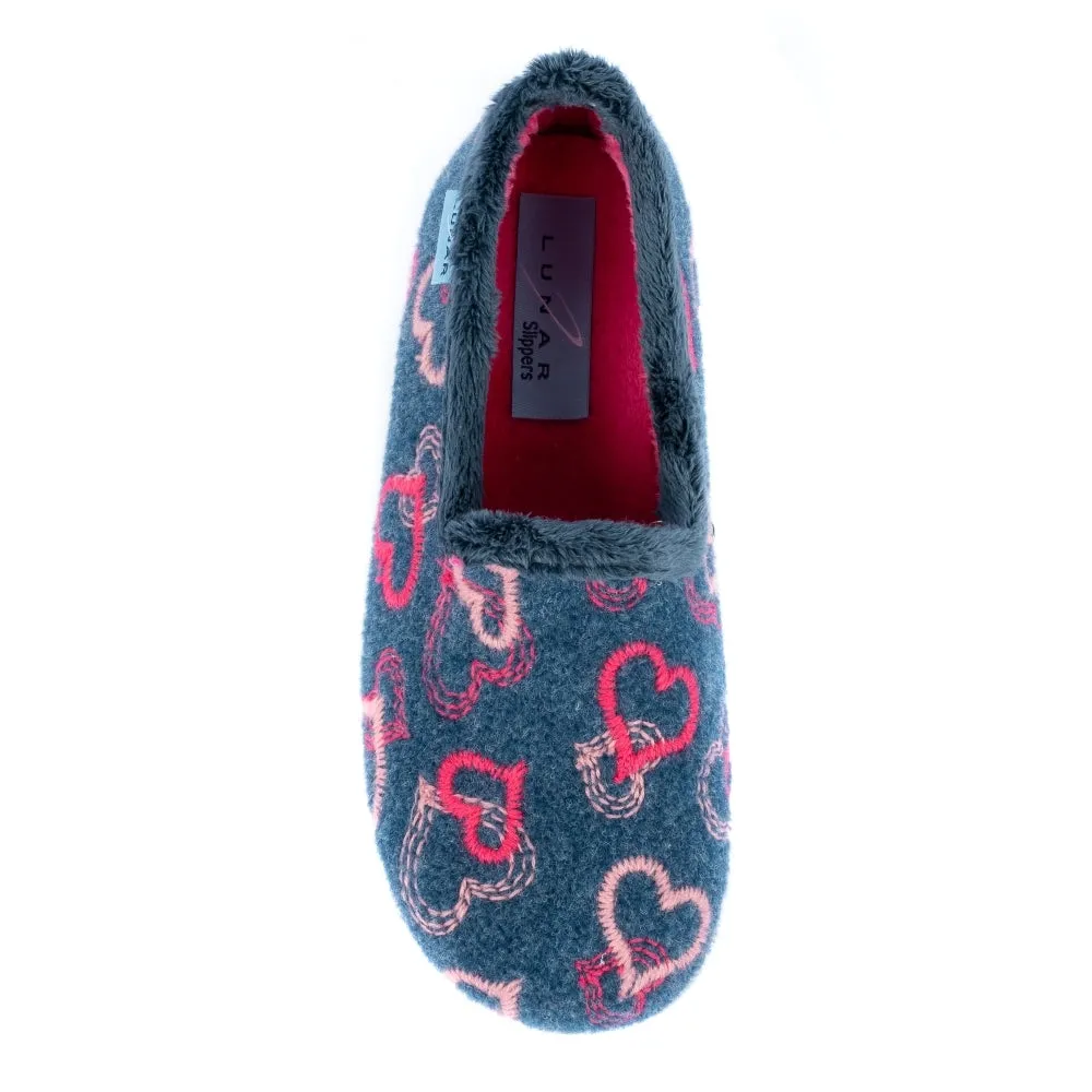Lunar Ladies Slipper Jolly NAVY KLA147