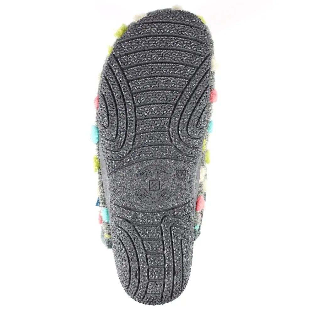Lunar Women's KLA126 Montreal Mule Slippers Grey