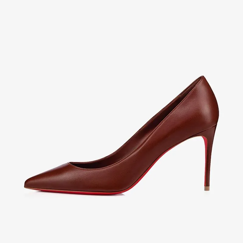 Luxurious Burgundy Leather Pumps