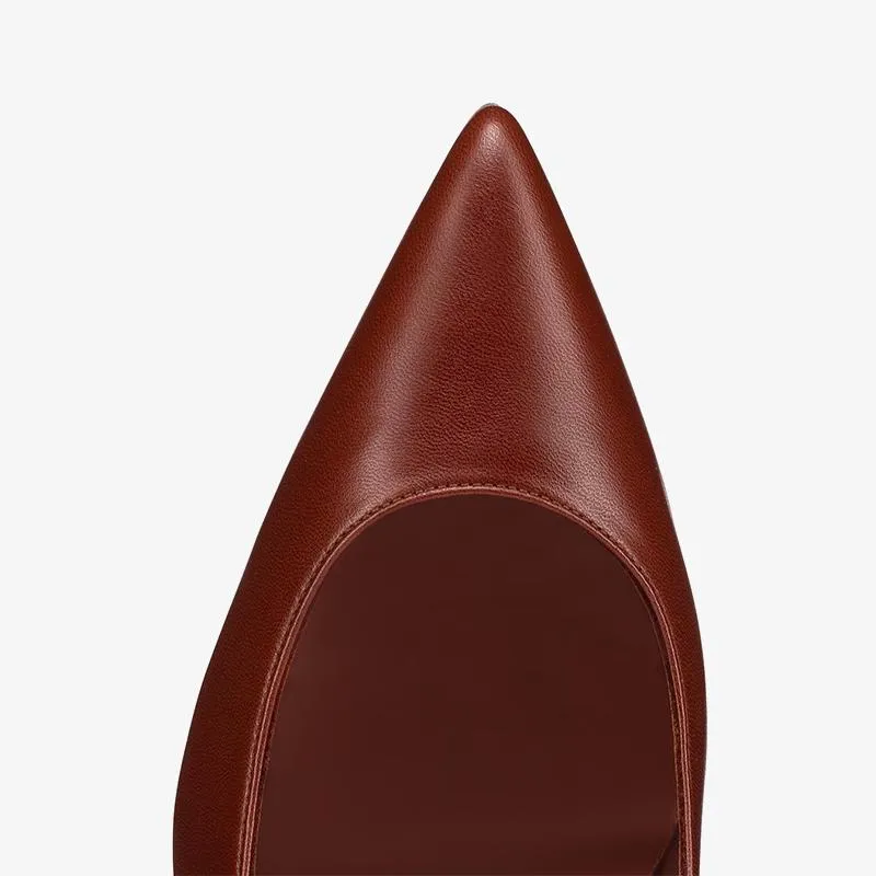 Luxurious Burgundy Leather Pumps