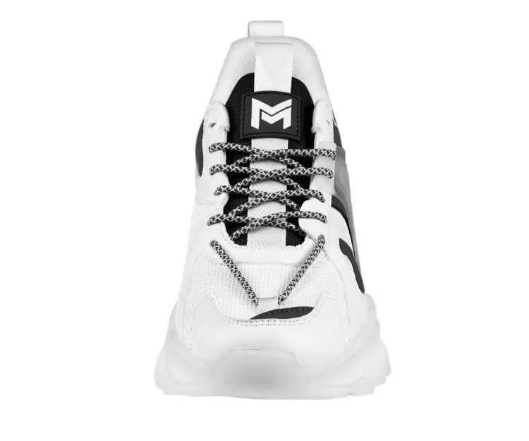 Mazino Stellar Urban Edge Men’s White/Grey Chunky Sneakers