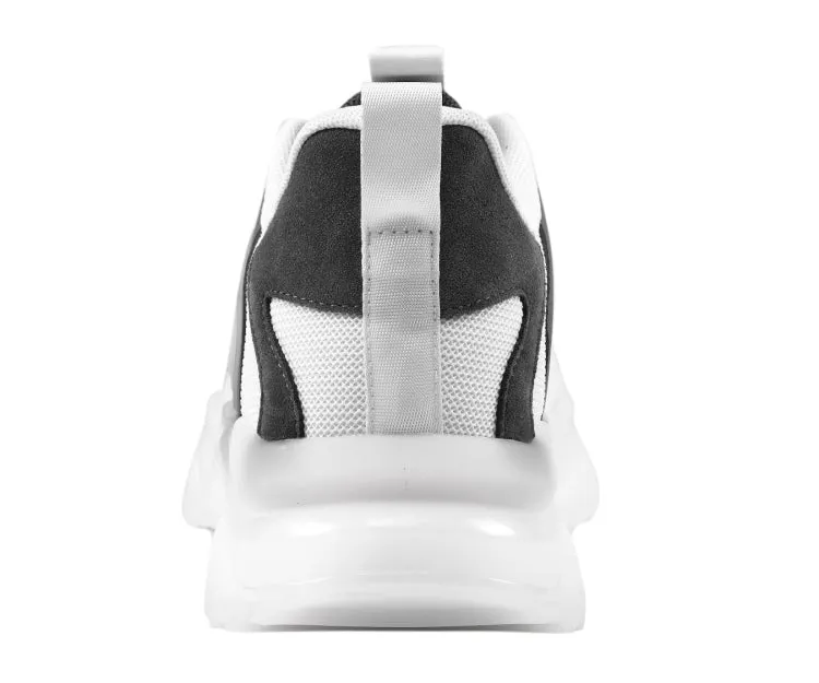 Mazino Stellar Urban Edge Men’s White/Grey Chunky Sneakers