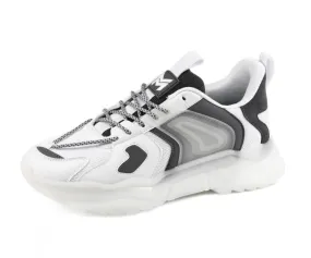 Mazino Stellar Urban Edge Men’s White/Grey Chunky Sneakers