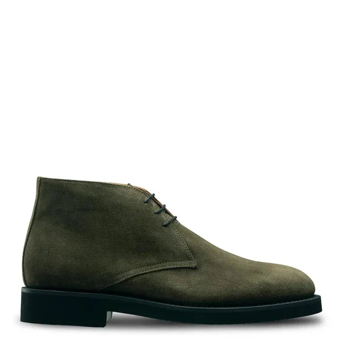 Men Suede Casual Lace-Up Leather Chukkas Boots