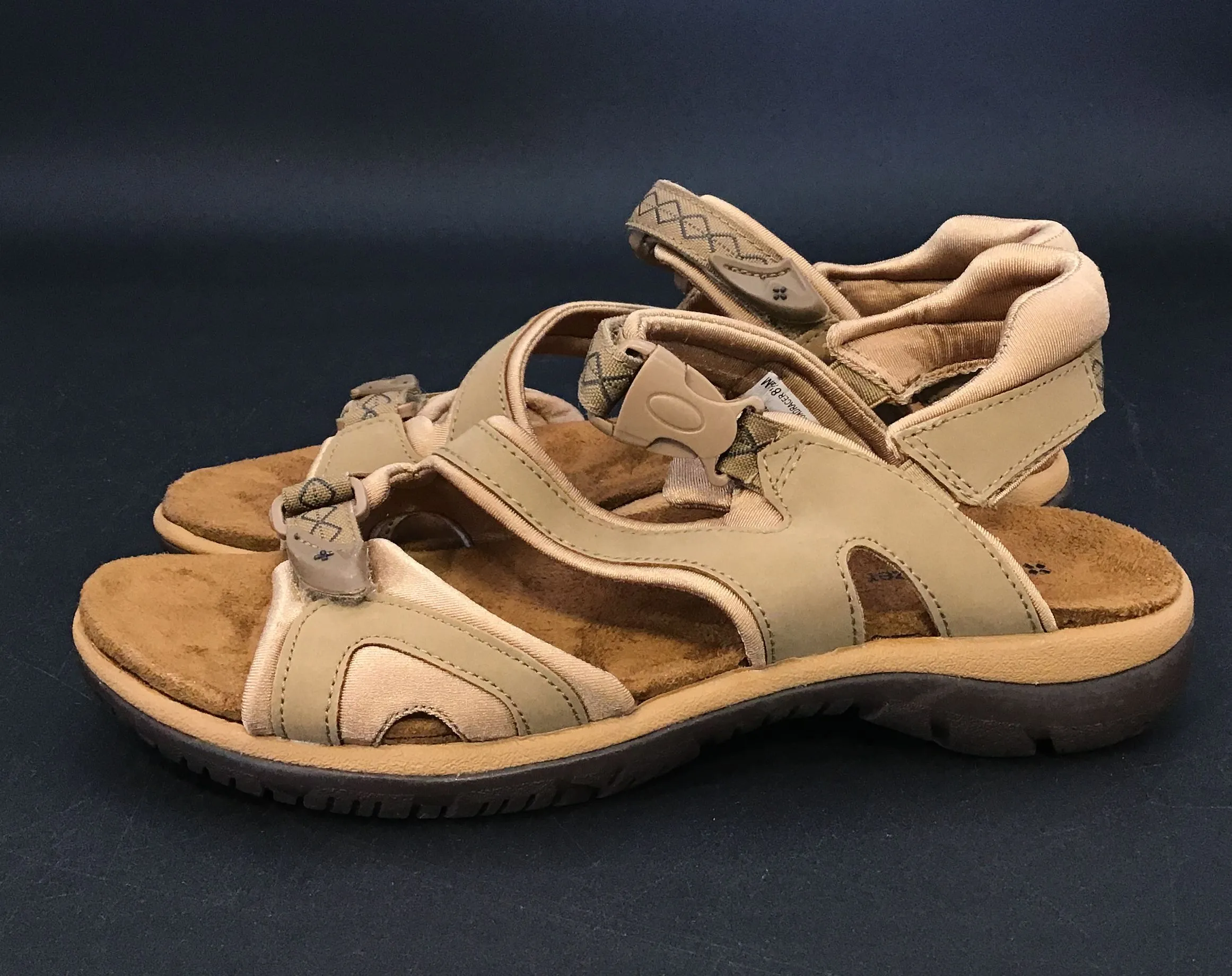 Naturalizer Women's Roadracer Tan Strappy Sandals - Size 8.5M