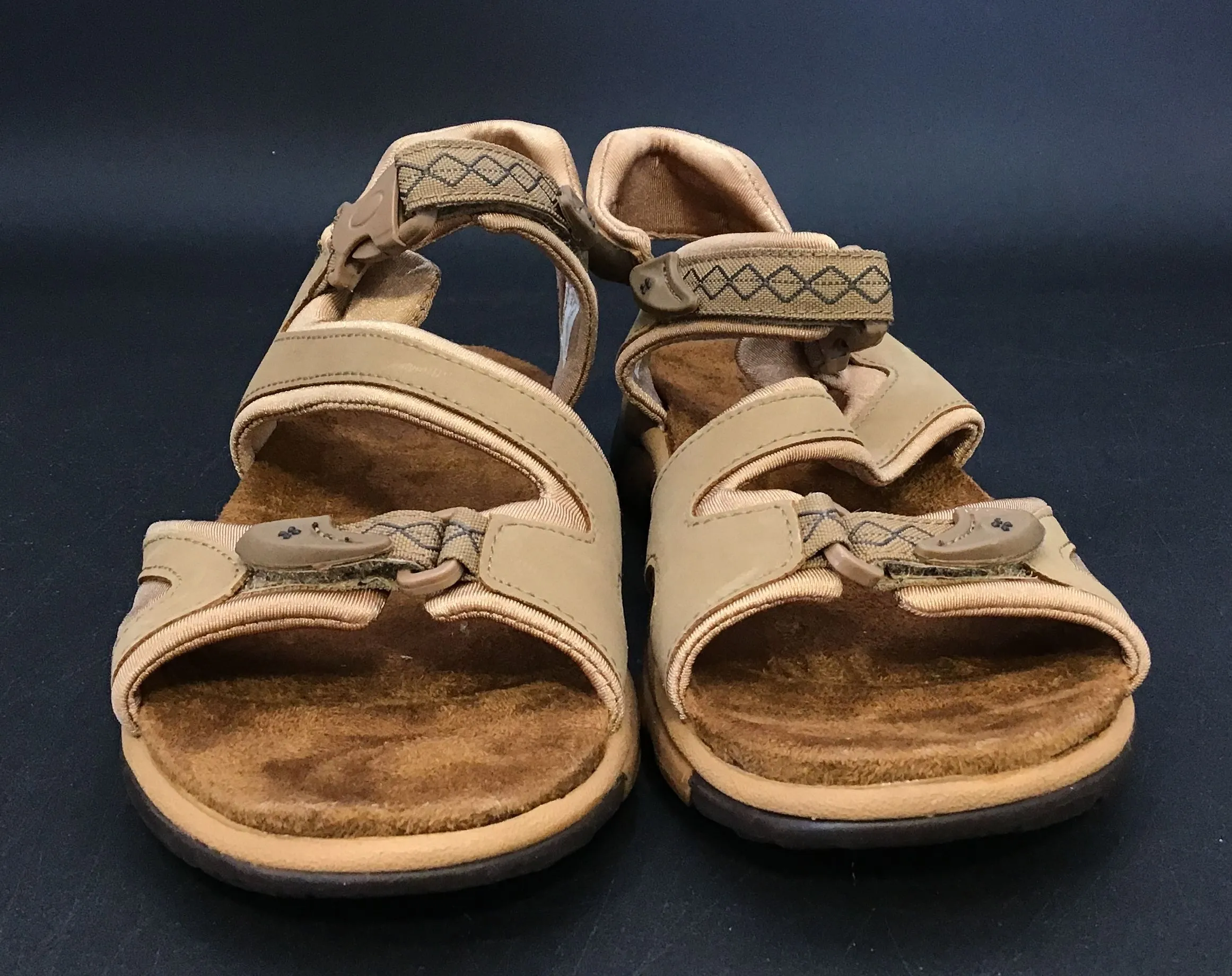 Naturalizer Women's Roadracer Tan Strappy Sandals - Size 8.5M