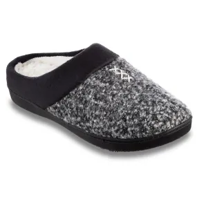 New with tags! Women's isotoner Jessie Tweed Marisol Hoodback Slippers, Sz XL 9.5-10