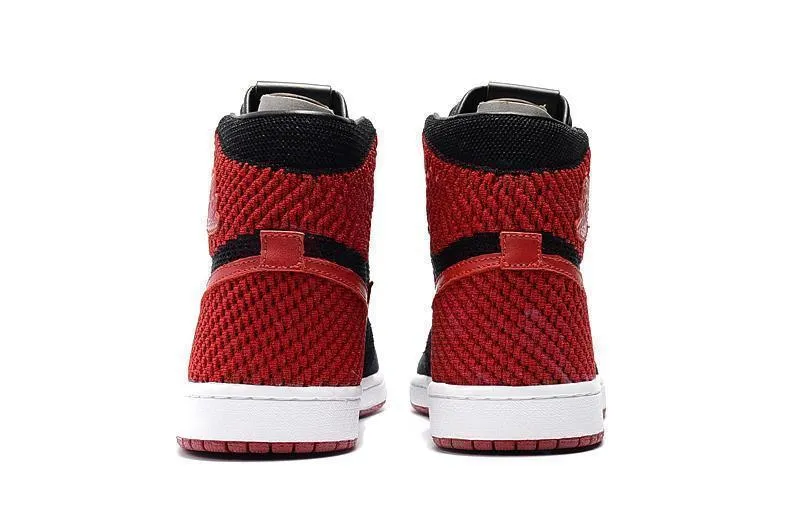 Nike Air Jordan 1 High Retro Flyknit Red Shoes Basketball Men !!! CYBER MONDAY SALE !!!