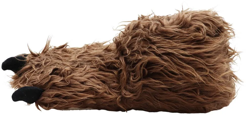NORTY Boys S/M Brown Grizzly Bear Slippers 17059