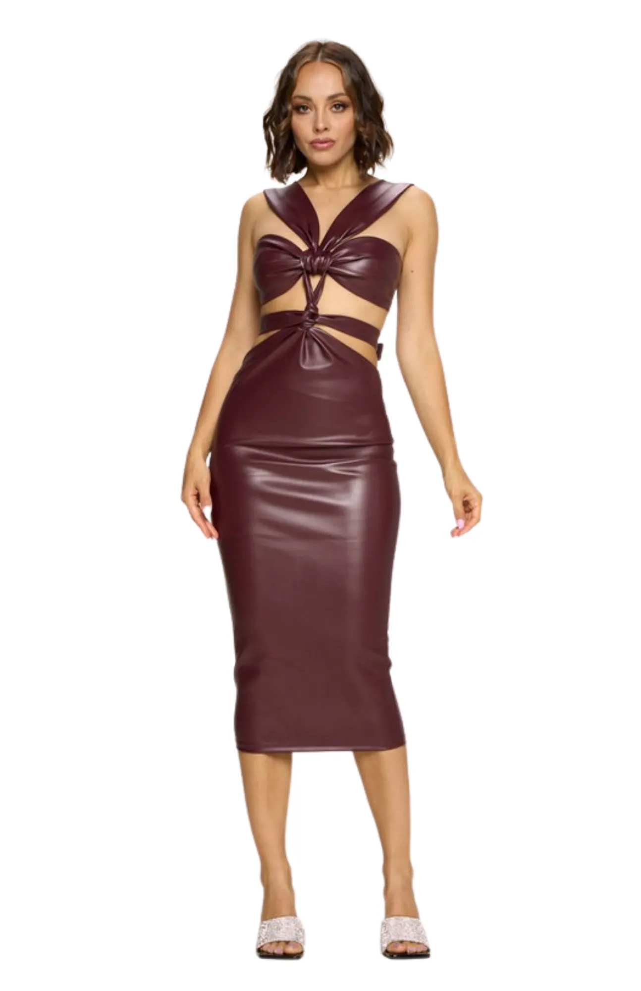 Octavia Leather Dress
