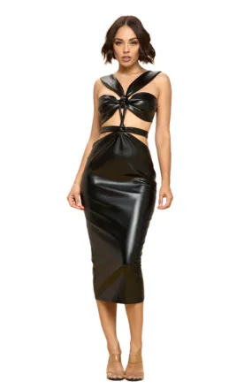 Octavia Leather Dress