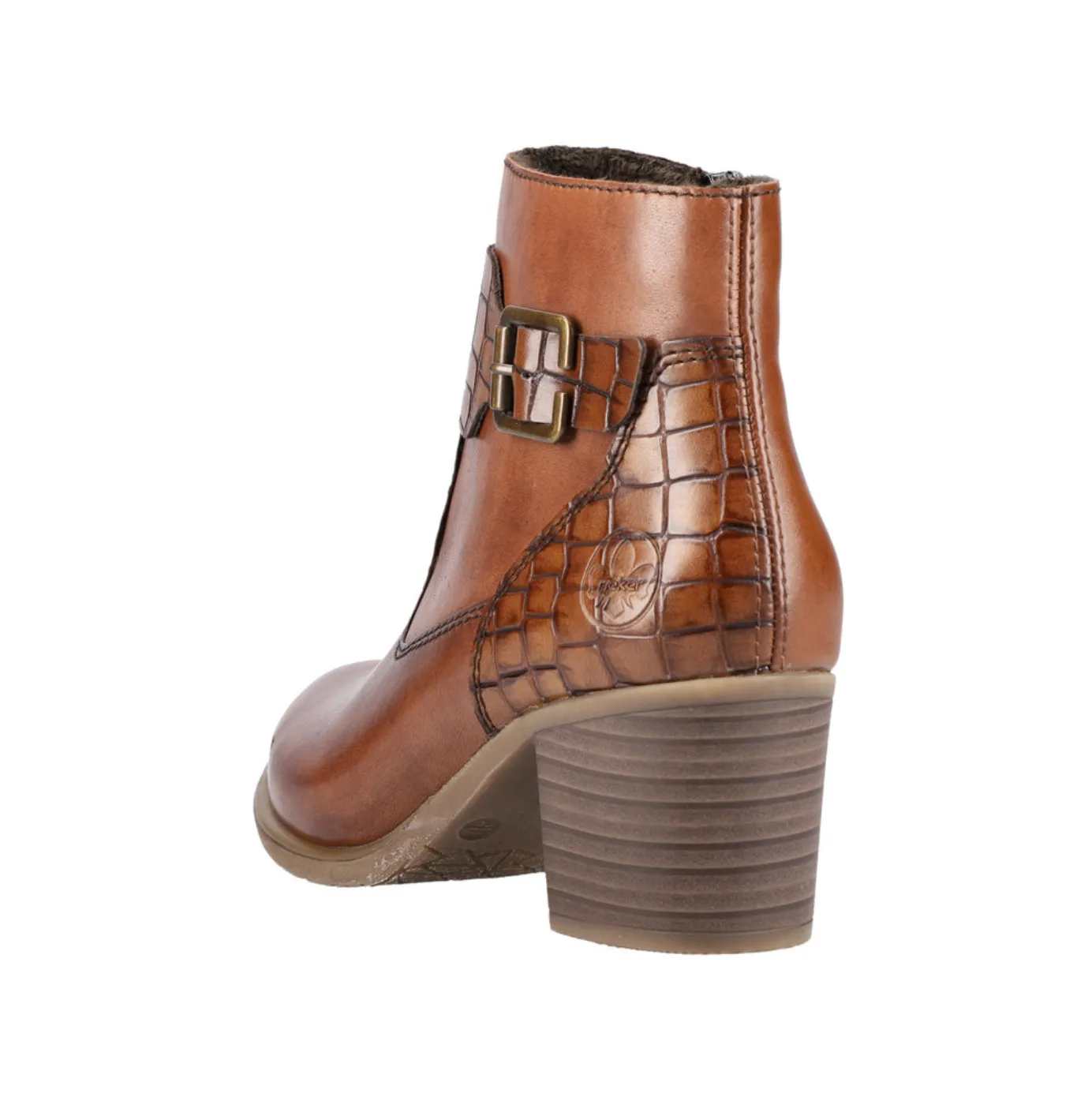 Rieker Womens Fleece Lined Fashion Ankle Boots - Brown