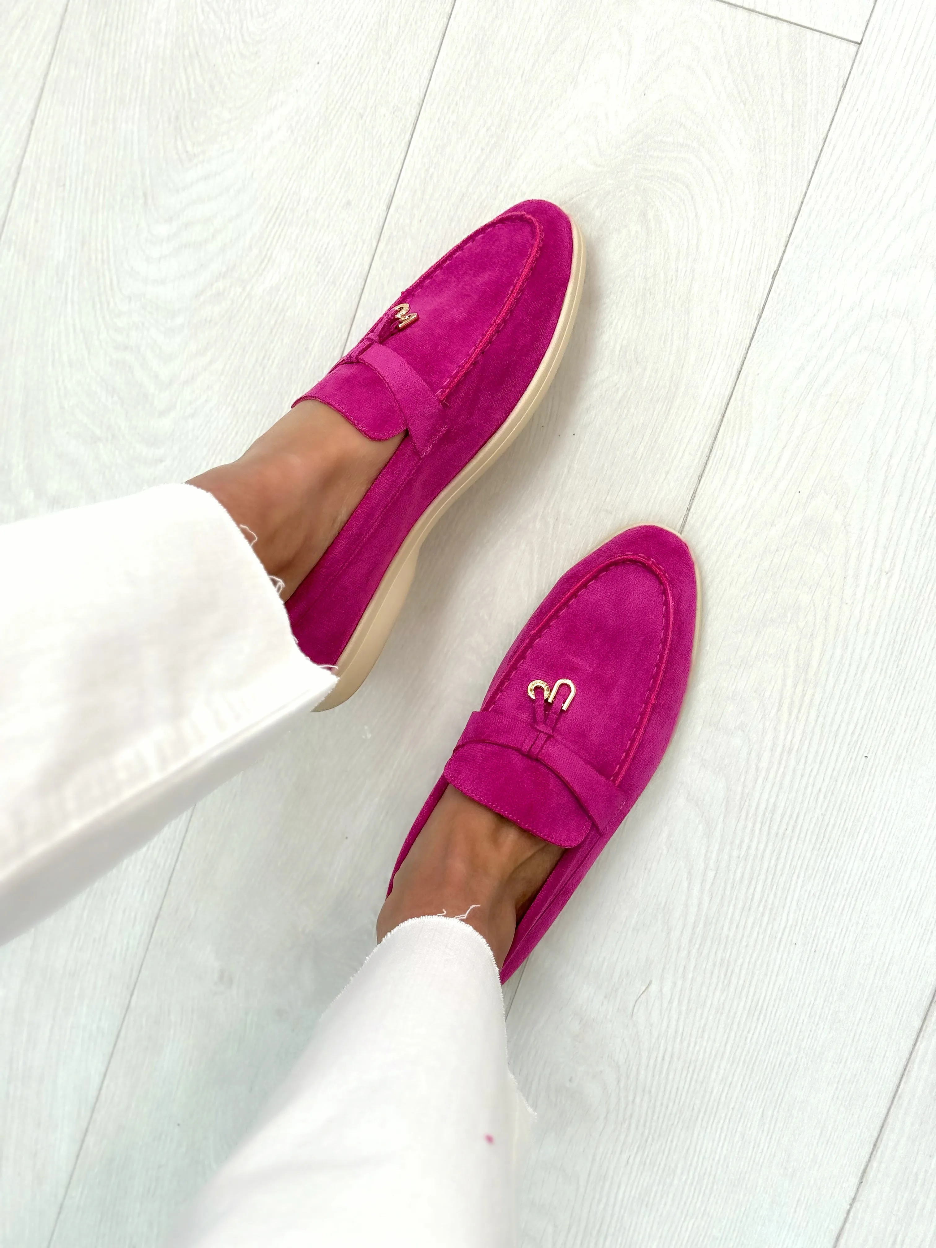 Rue Faux Suede Pendant Loafers