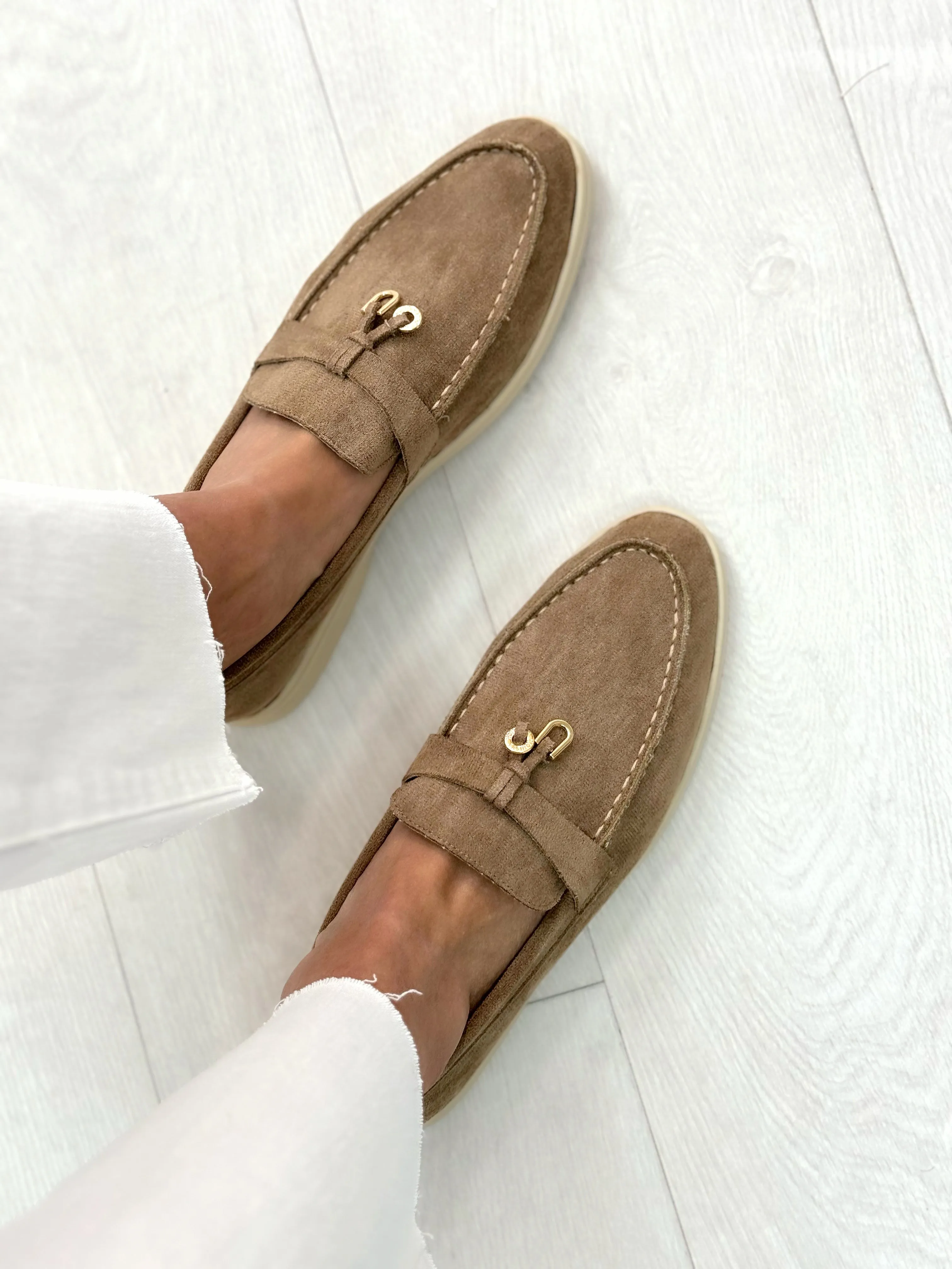 Rue Faux Suede Pendant Loafers