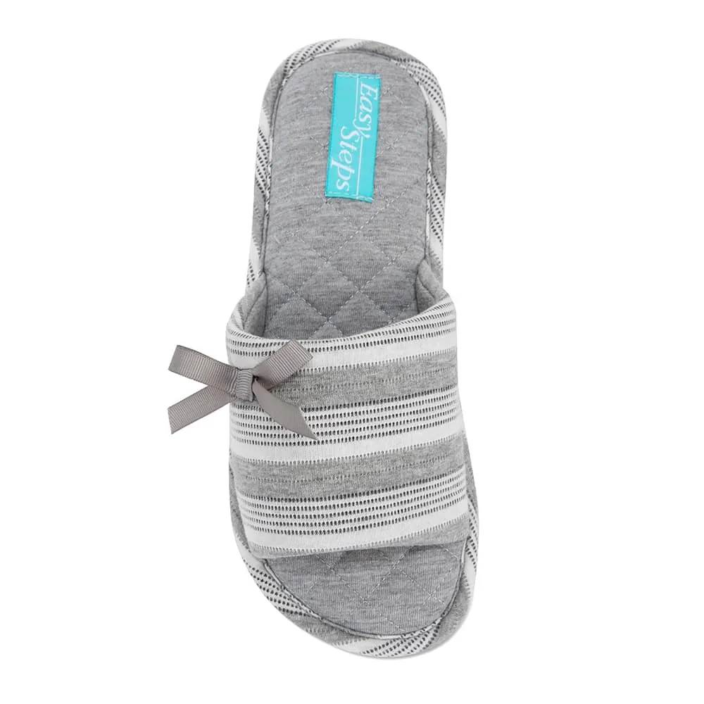 Savvy Slipper in Grey Fabric