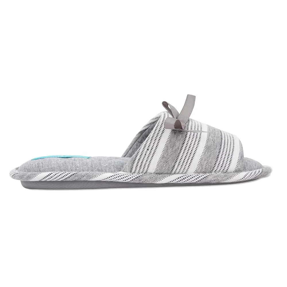 Savvy Slipper in Grey Fabric