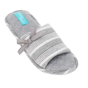 Savvy Slipper in Grey Fabric