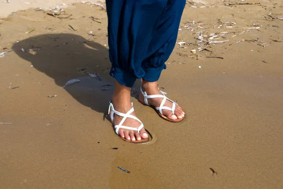 Strappy "Athina" leather sandals