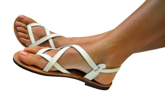 Strappy "Athina" leather sandals