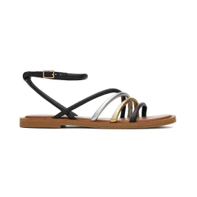 TOMS Sandals Willa Women- Black Multi Leather