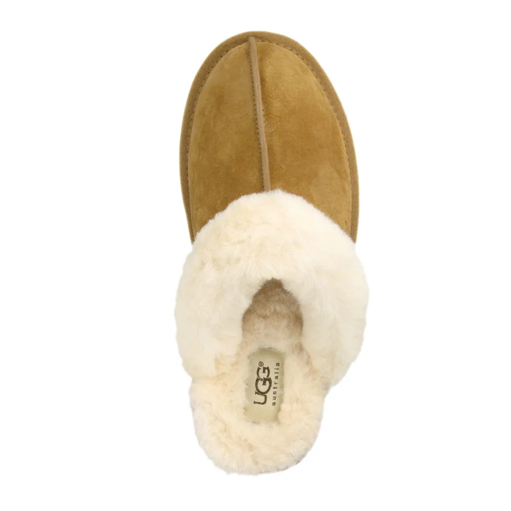 UGG Australia Women's Scuffette II Sheepskin Slipper in Chestnut