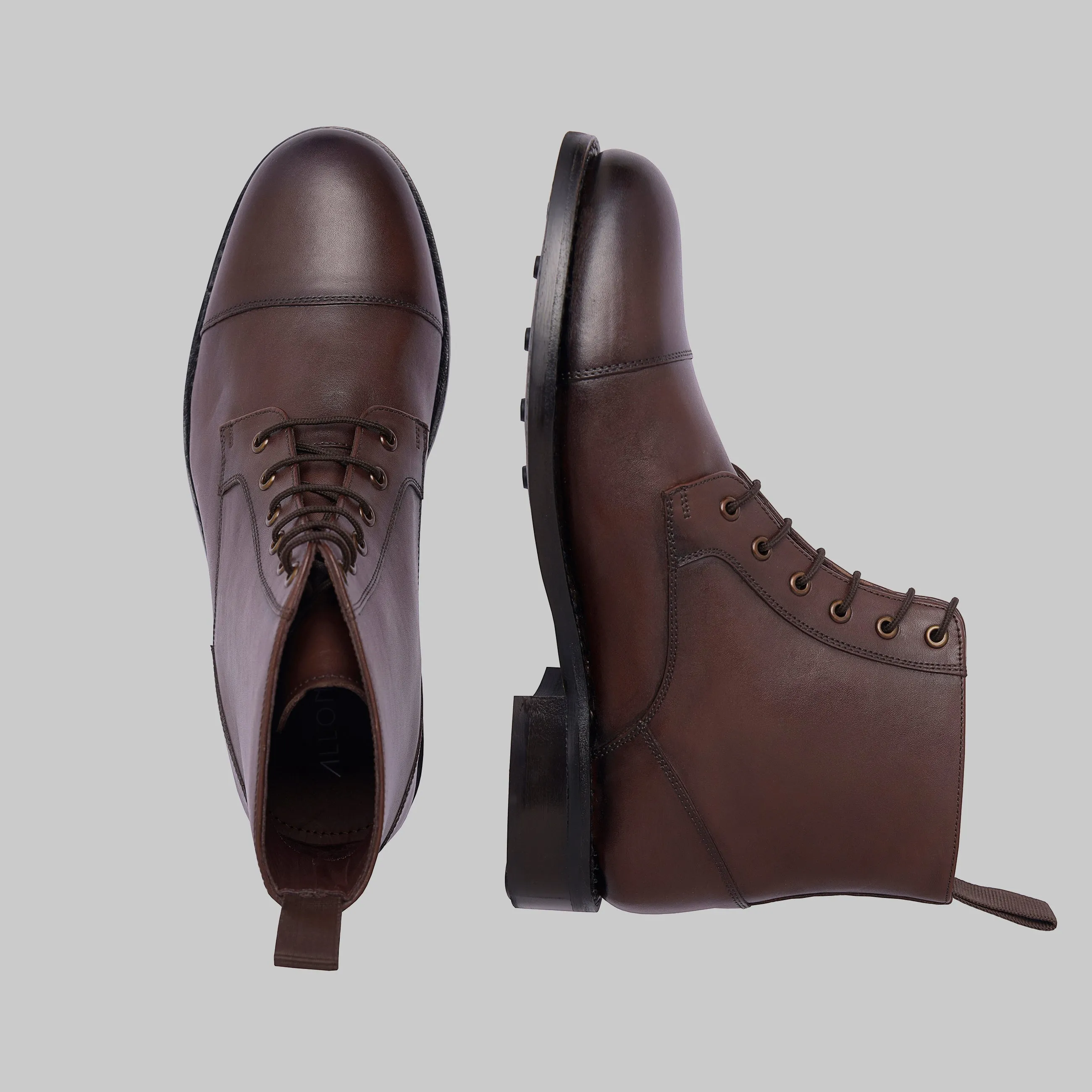 Welton Goodyear Welted Cap Toe Combot Dress Boots
