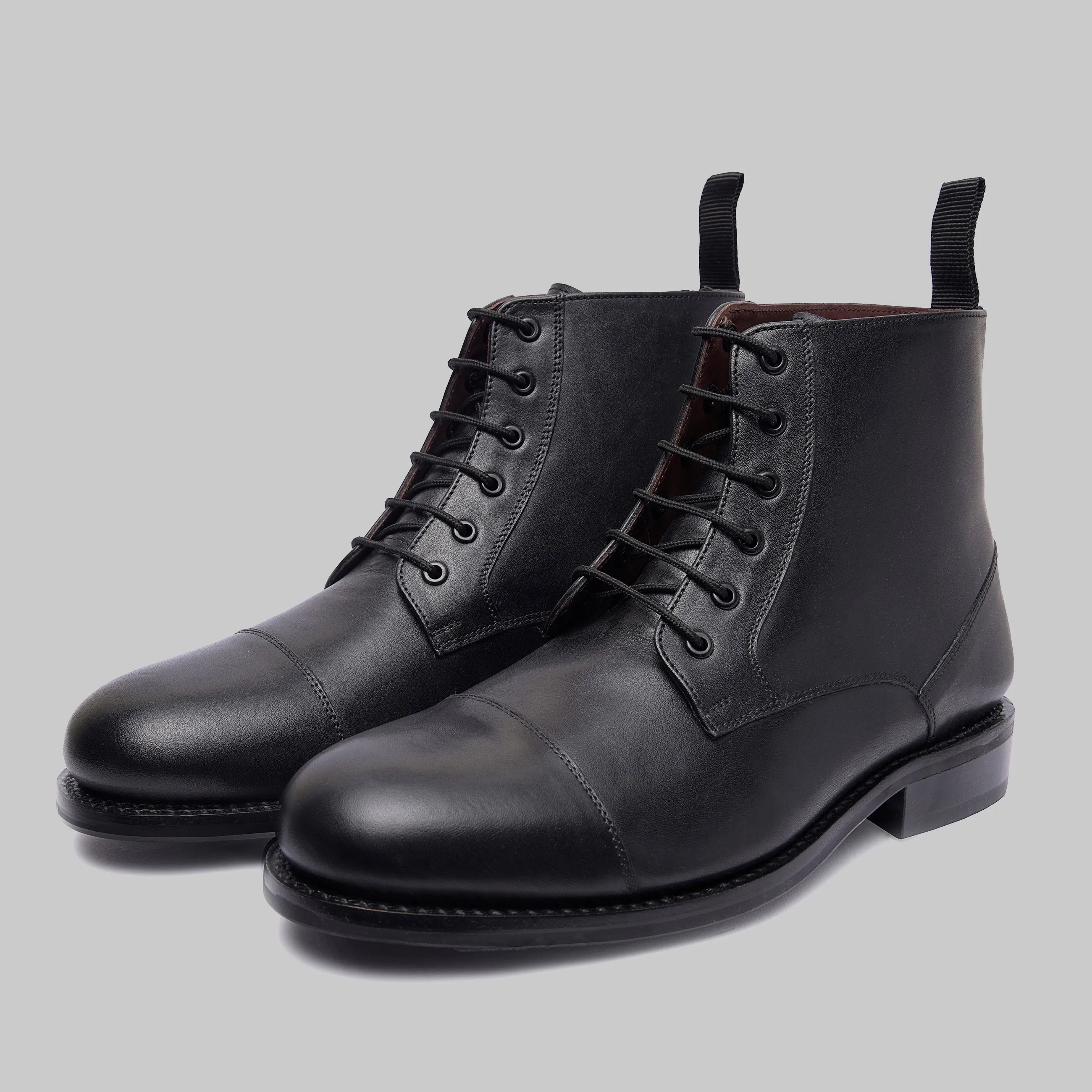 Welton Goodyear Welted Cap Toe Combot Dress Boots