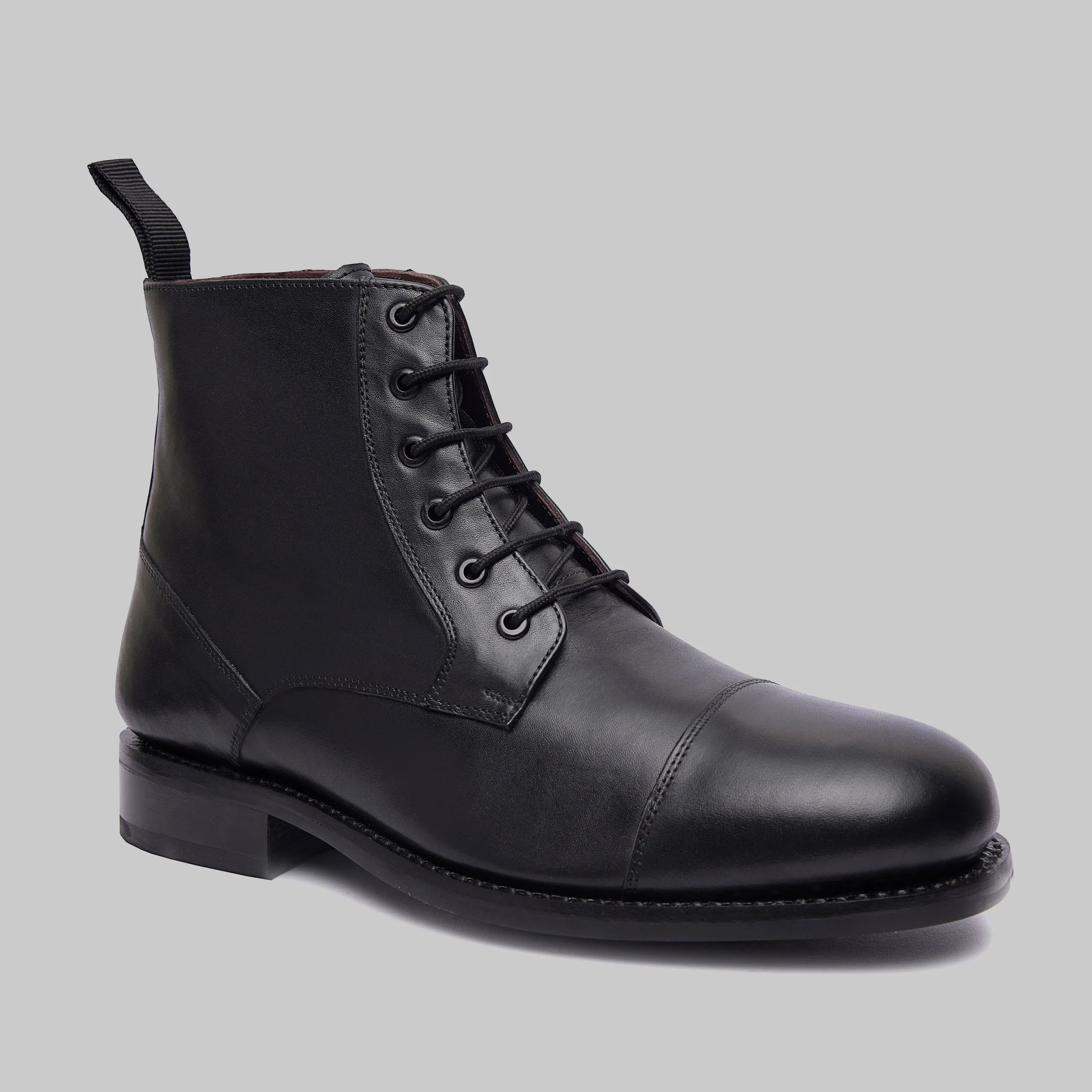 Welton Goodyear Welted Cap Toe Combot Dress Boots
