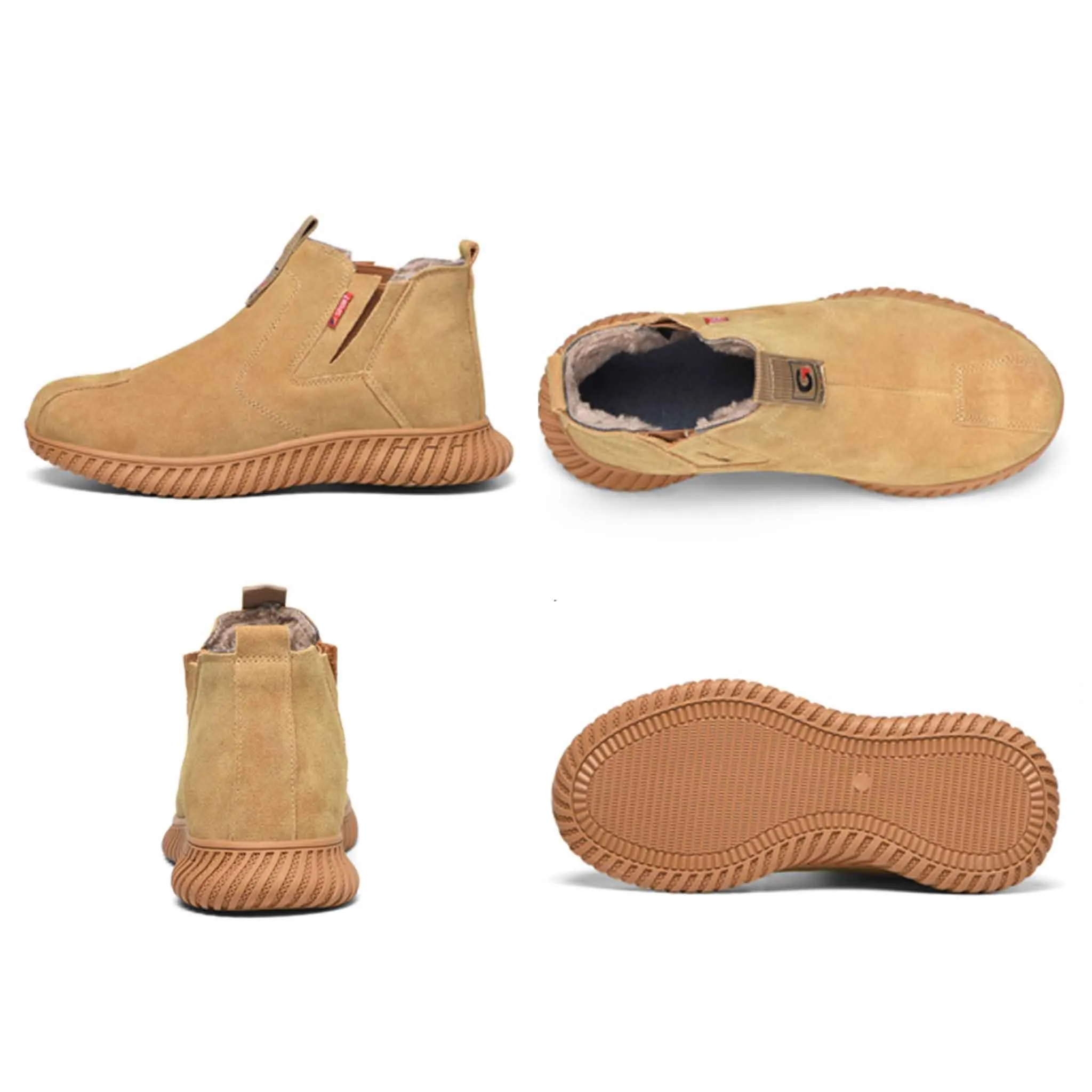 Women's Steel Toe Chelsea Boots - Fleece lined | B172