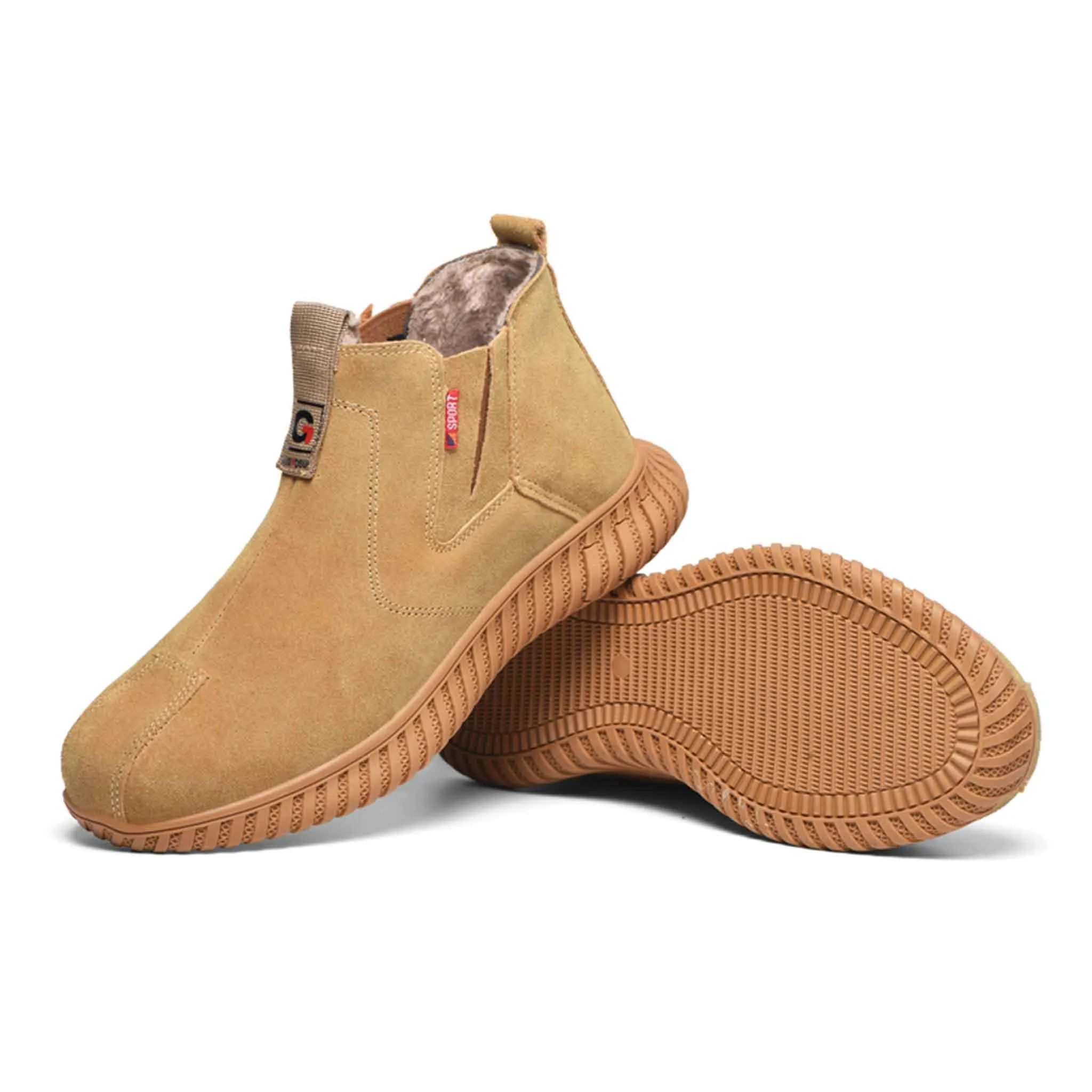 Women's Steel Toe Chelsea Boots - Fleece lined | B172