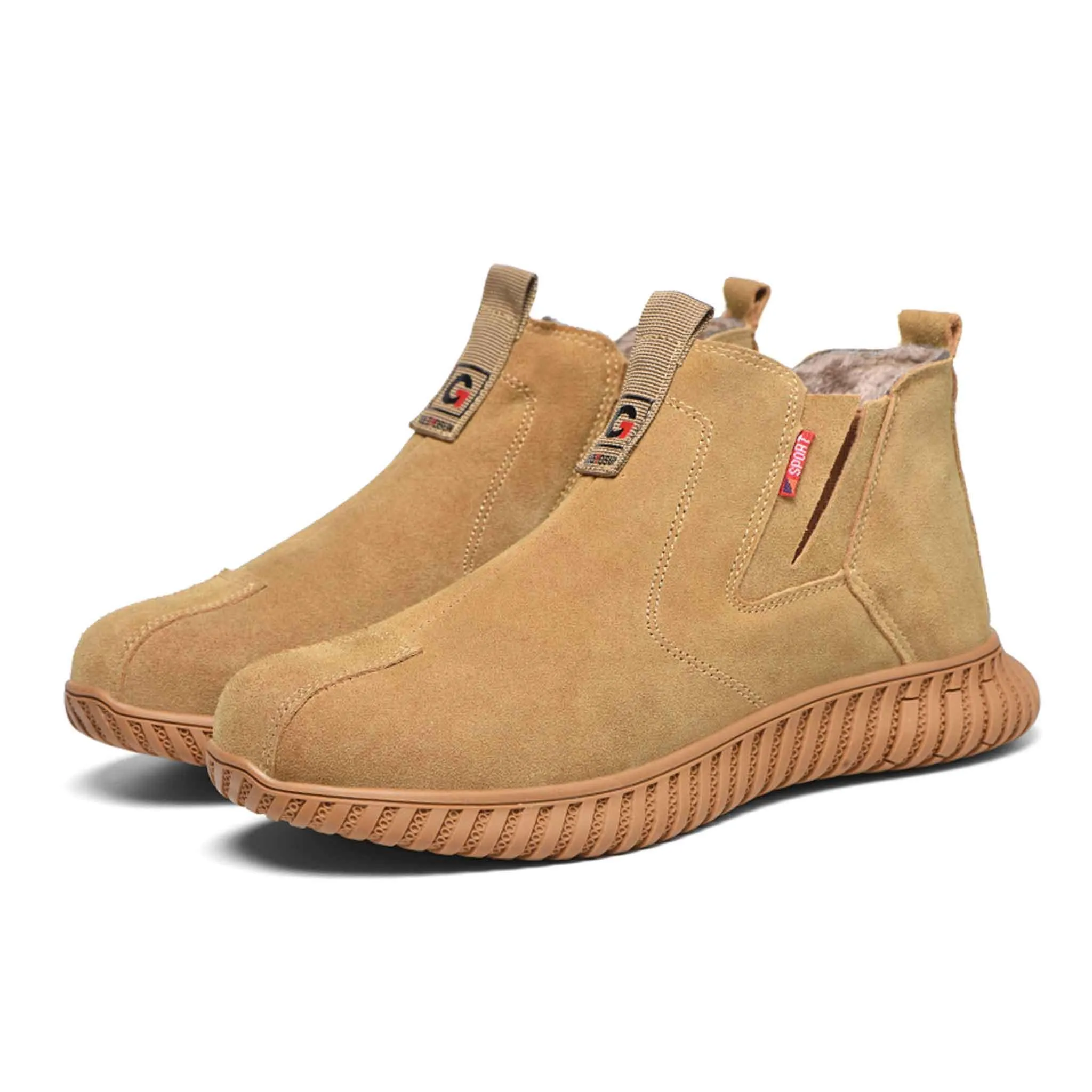 Women's Steel Toe Chelsea Boots - Fleece lined | B172